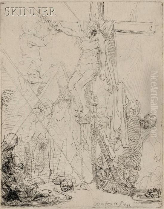 Descent From The Cross: A Sketch Oil Painting by Harmenszoon van Rijn Rembrandt