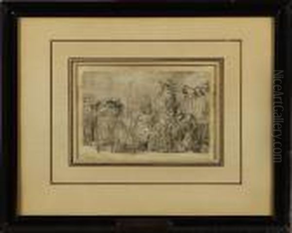 Christseated Disputing With The Doctors Oil Painting by Harmenszoon van Rijn Rembrandt