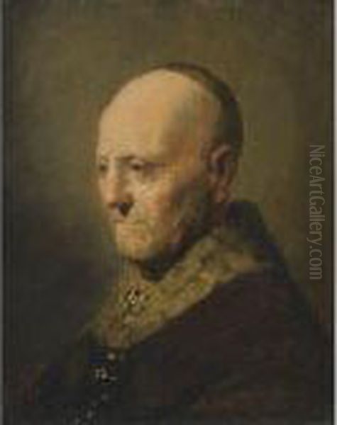 Portrait Of An Old Man Oil Painting by Harmenszoon van Rijn Rembrandt