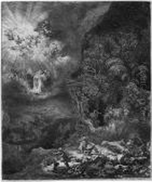 Die Verkundigung An Die Hirten Oil Painting by Harmenszoon van Rijn Rembrandt