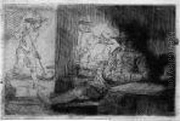 Das Kolf-spiel Oil Painting by Harmenszoon van Rijn Rembrandt