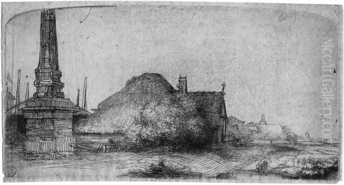 Der Obelisk Oil Painting by Harmenszoon van Rijn Rembrandt