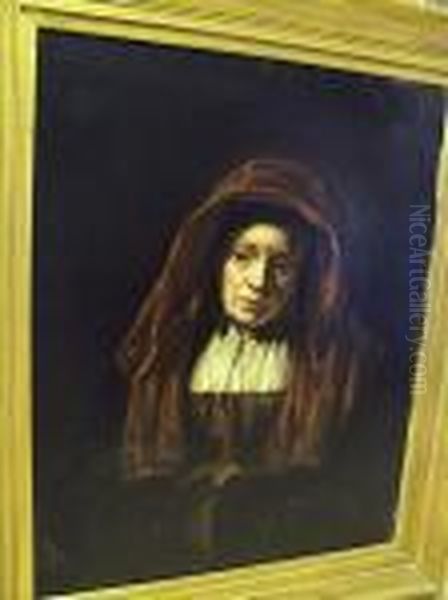 Portrait Of An Old Lady Oil Painting by Harmenszoon van Rijn Rembrandt