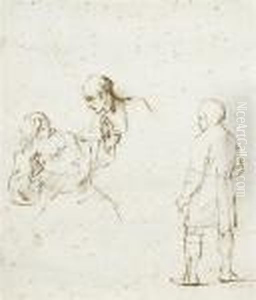 Study For Jacob Oil Painting by Harmenszoon van Rijn Rembrandt