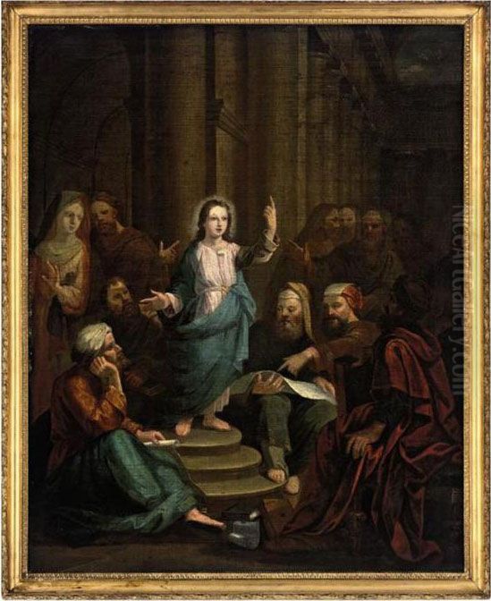 Christ Among The Doctors Oil Painting by Harmenszoon van Rijn Rembrandt