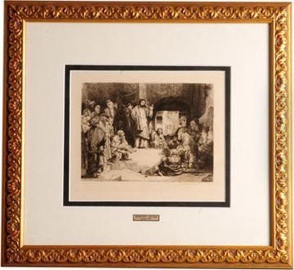 Cristo Predicando Oil Painting by Harmenszoon van Rijn Rembrandt