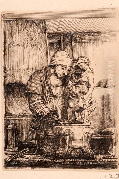 Orfebre Oil Painting by Harmenszoon van Rijn Rembrandt