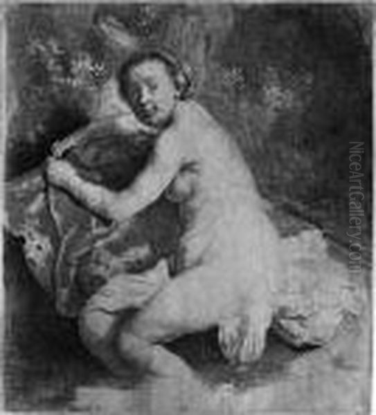 Diana Im Bade Oil Painting by Harmenszoon van Rijn Rembrandt