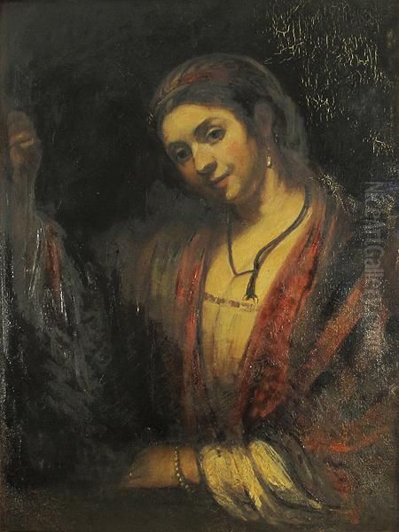 Hendricje Oil Painting by Harmenszoon van Rijn Rembrandt