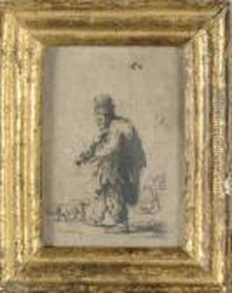 Il Violinista Cieco Oil Painting by Harmenszoon van Rijn Rembrandt