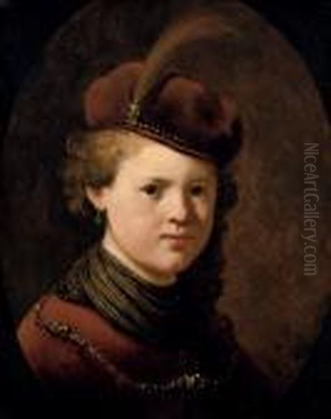 A Boy In An Oriental Costume Oil Painting by Harmenszoon van Rijn Rembrandt