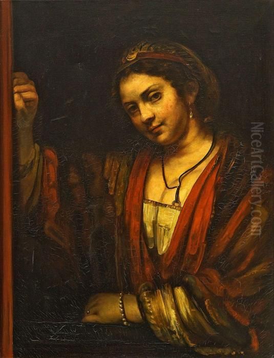 Bildnis Der Hendrickje Stoffels Oil Painting by Harmenszoon van Rijn Rembrandt