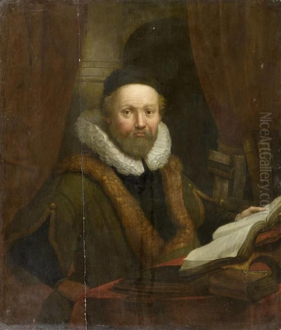 Portrait Of Johannes
Wtenbogaert Oil Painting by Harmenszoon van Rijn Rembrandt