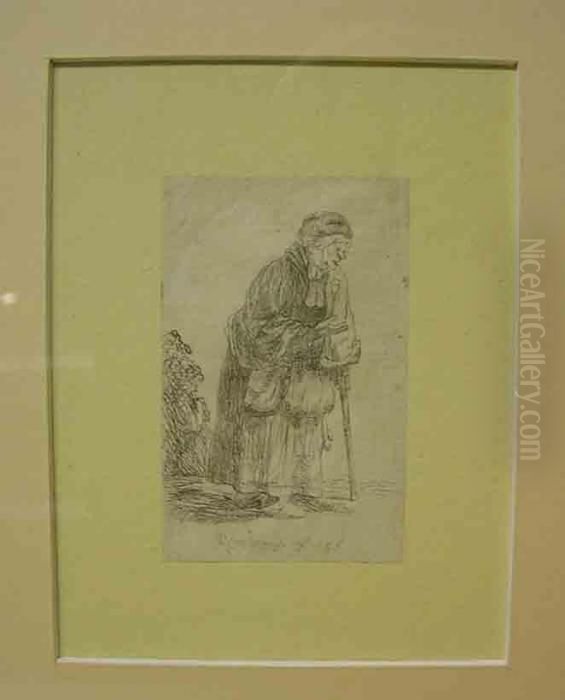Bettlerin Oil Painting by Harmenszoon van Rijn Rembrandt
