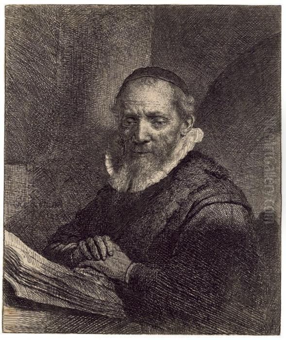 Jan Cornelis Sylvius Oil Painting by Harmenszoon van Rijn Rembrandt