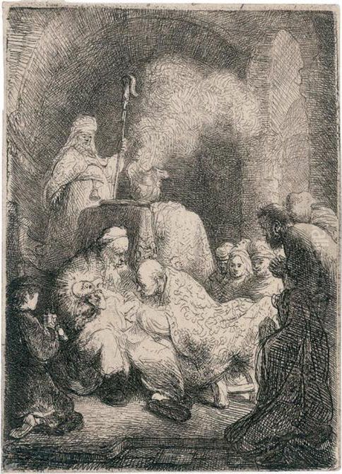 The Circumcision Oil Painting by Harmenszoon van Rijn Rembrandt