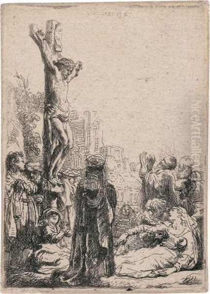 The Crucifixion Oil Painting by Harmenszoon van Rijn Rembrandt