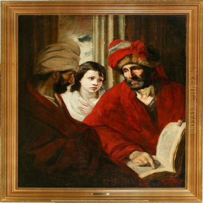 The 12-year-old Jesus In The Temple Oil Painting by Harmenszoon van Rijn Rembrandt