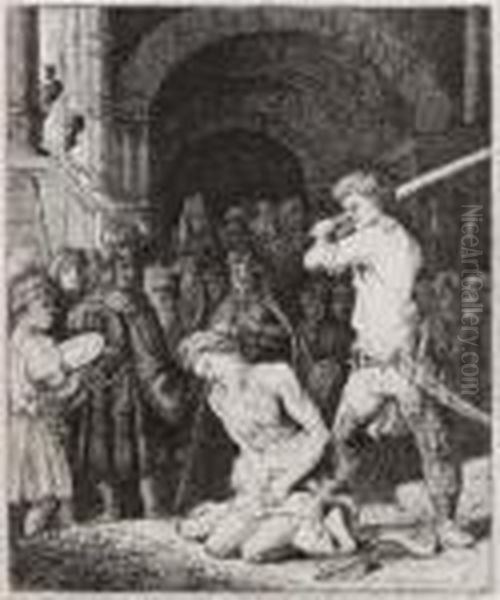 Decollazione Del Battista Oil Painting by Harmenszoon van Rijn Rembrandt