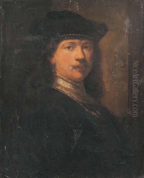 Autoportrait De Rembrant Oil Painting by Harmenszoon van Rijn Rembrandt