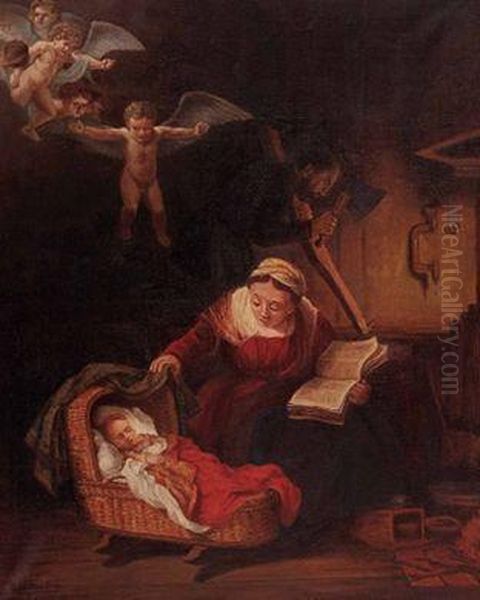 Heilige Familie Oil Painting by Harmenszoon van Rijn Rembrandt
