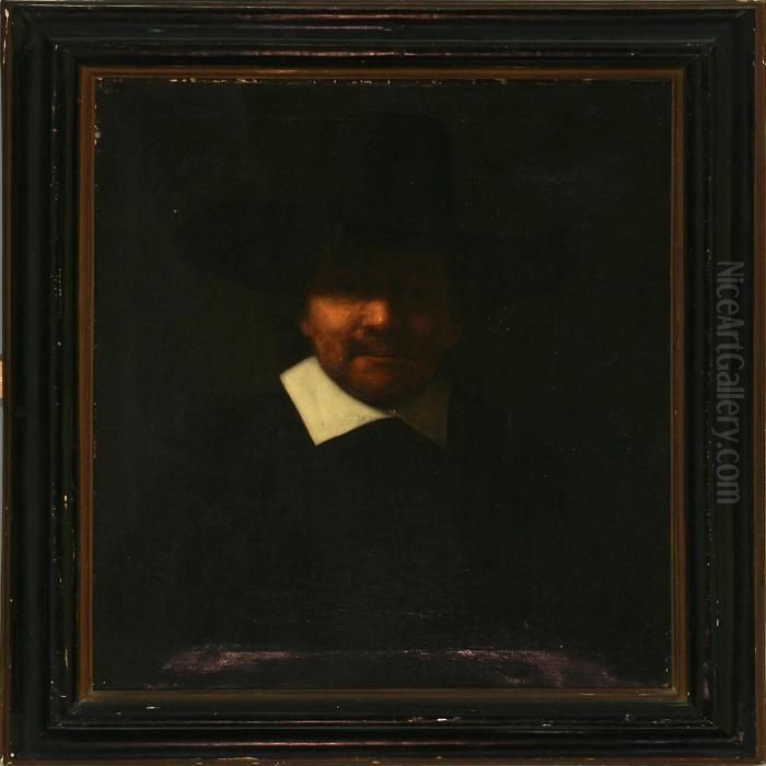 Gentleman In A Baroque Suit Oil Painting by Harmenszoon van Rijn Rembrandt