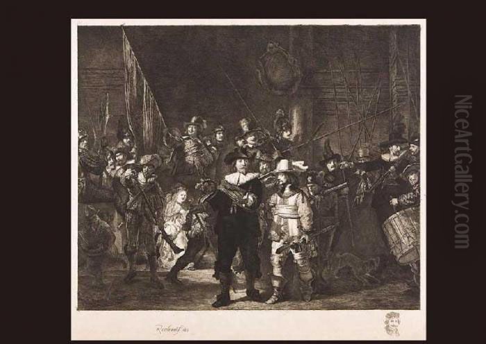 De Nachtwacht Oil Painting by Harmenszoon van Rijn Rembrandt