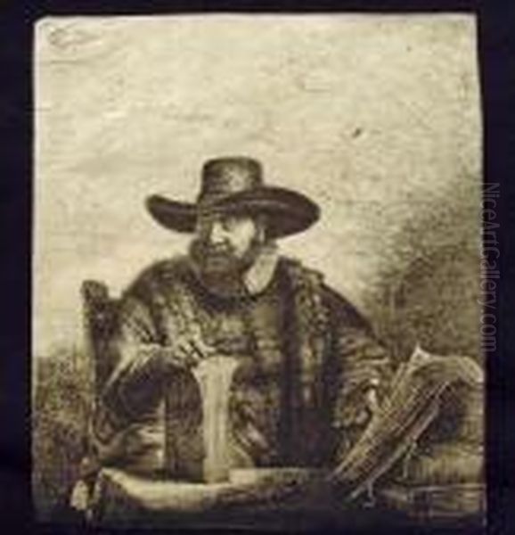 Claesz Anslo Oil Painting by Harmenszoon van Rijn Rembrandt