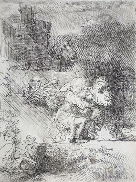 Hristus Am Olberg Oil Painting by Harmenszoon van Rijn Rembrandt