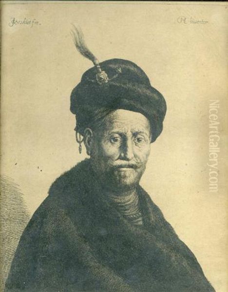 Bust Portrait Of A Man Oil Painting by Harmenszoon van Rijn Rembrandt