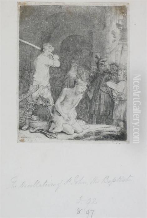 The Beheading Of St John The Baptist Oil Painting by Harmenszoon van Rijn Rembrandt