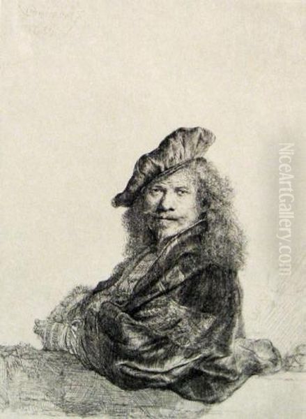 Sel Portrait Oil Painting by Harmenszoon van Rijn Rembrandt