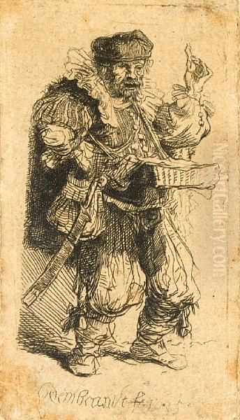 The Quacksalver Oil Painting by Harmenszoon van Rijn Rembrandt