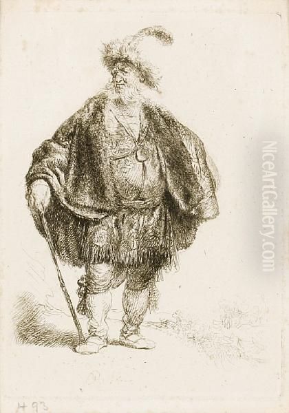The Persian (bartsch 152) Oil Painting by Harmenszoon van Rijn Rembrandt