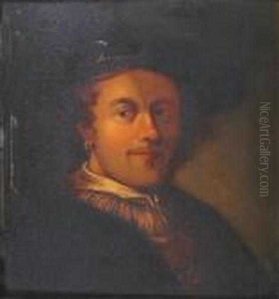 Head & Shoulders Oil Painting by Harmenszoon van Rijn Rembrandt