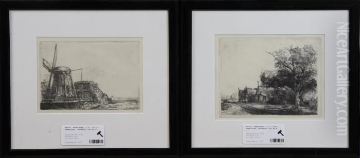 Vaderkvarn Oil Painting by Harmenszoon van Rijn Rembrandt