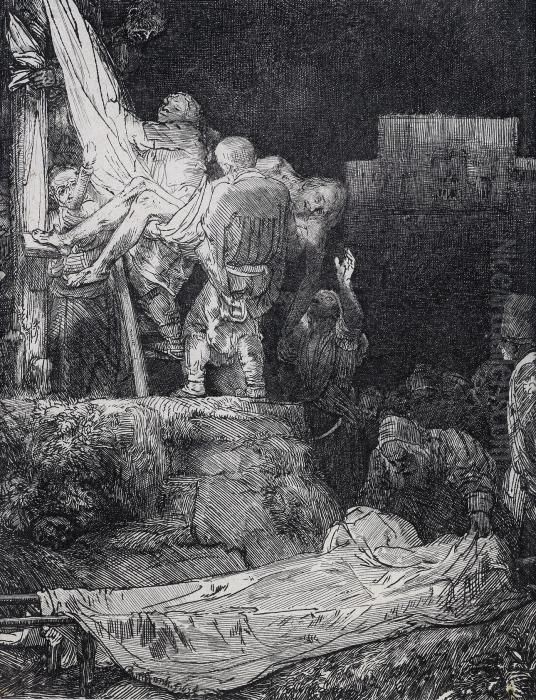 By Torchlight Oil Painting by Harmenszoon van Rijn Rembrandt