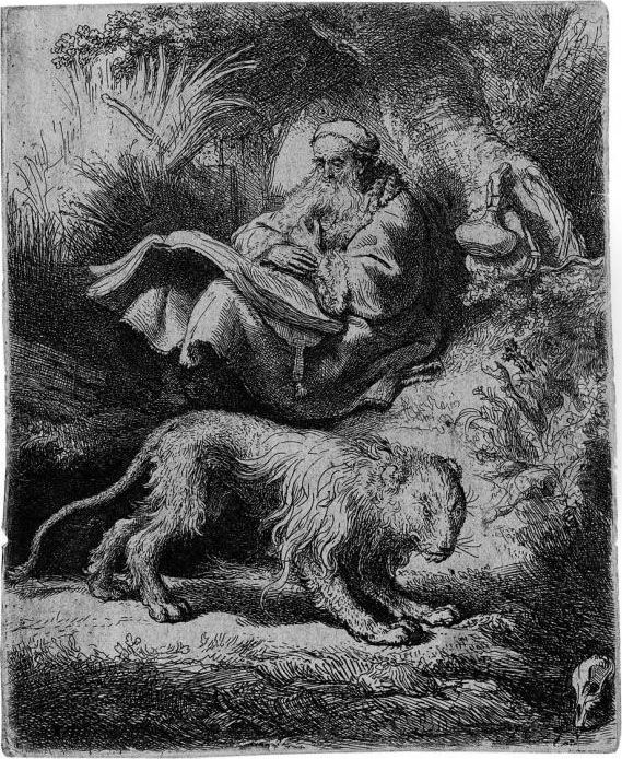 Der Heilige Hieronymus Am Fuss Eines Baumes Oil Painting by Harmenszoon van Rijn Rembrandt