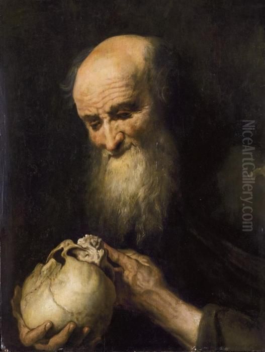 Democritus Oil Painting by Harmenszoon van Rijn Rembrandt