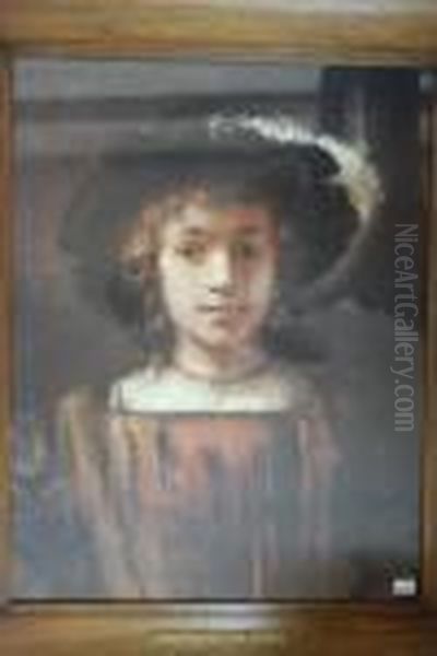 The Artist Oil Painting by Harmenszoon van Rijn Rembrandt