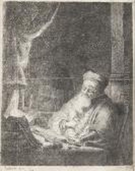 Der Astrolog. Oil Painting by Harmenszoon van Rijn Rembrandt