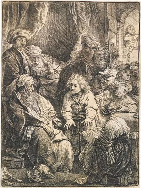 Joseph Telling His Dreams. Oil Painting by Harmenszoon van Rijn Rembrandt