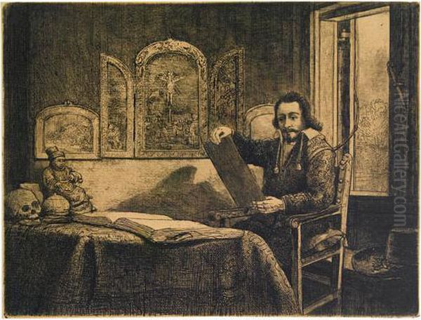 Abraham Francen, Apothecary. Oil Painting by Harmenszoon van Rijn Rembrandt