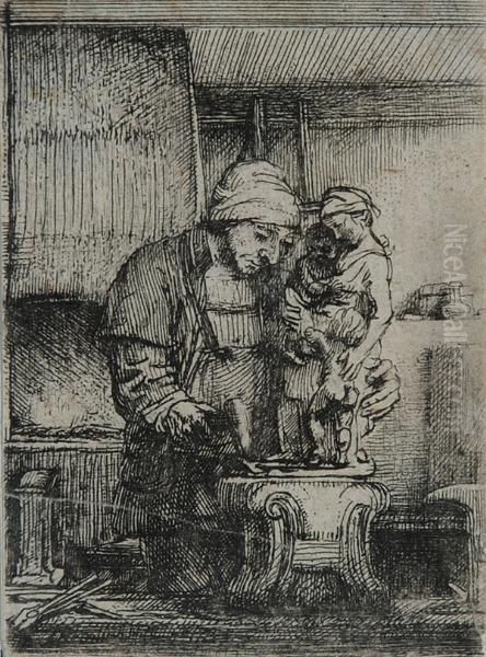 L'orefice Oil Painting by Harmenszoon van Rijn Rembrandt