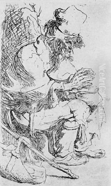 Der Bettler Mit Der Glutpfanne Oil Painting by Harmenszoon van Rijn Rembrandt