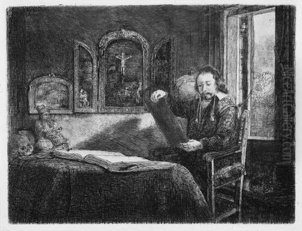 Abraham Francen, Apotheker Oil Painting by Harmenszoon van Rijn Rembrandt