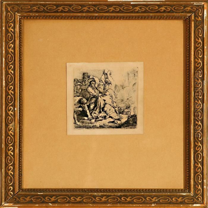 The Stoning Of St. Stephen Oil Painting by Harmenszoon van Rijn Rembrandt