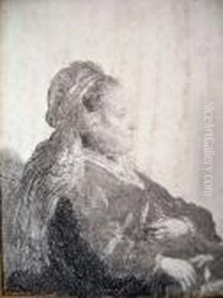 The Artist Oil Painting by Harmenszoon van Rijn Rembrandt