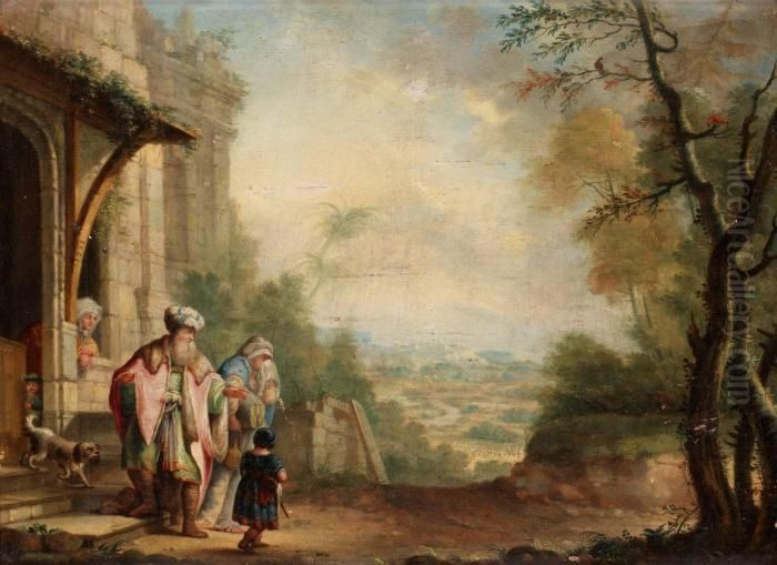 Utdrivandet Av Hagar Oil Painting by Harmenszoon van Rijn Rembrandt