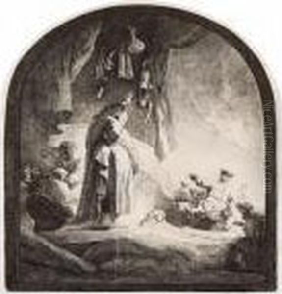 The Raising Oflazarus Oil Painting by Harmenszoon van Rijn Rembrandt